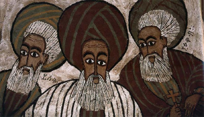 unknow artist The three patriarchs: Abraham, Isaak and Jakob France oil painting art